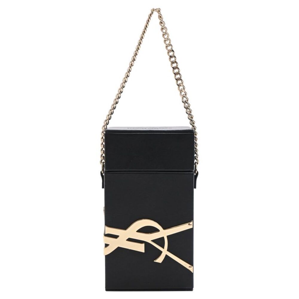 Yves Saint Laurent Vanity Bag in Black Leather